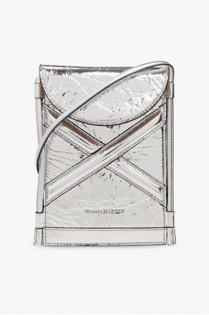【Alexander McQUEEN】Micro Curve Crossbag/全国送料無料 ALEXANDER MCQUEEN Curve Mini Calfskin Crossbody Bucket Bag